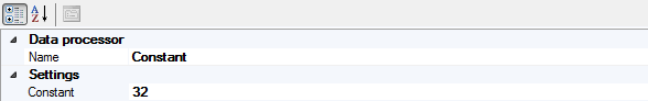 Constant data processor properties