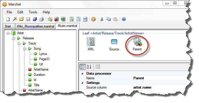 Display data processor properties