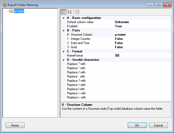 Configure your folder naming