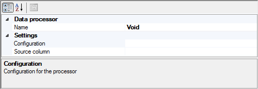 Void data processor properties